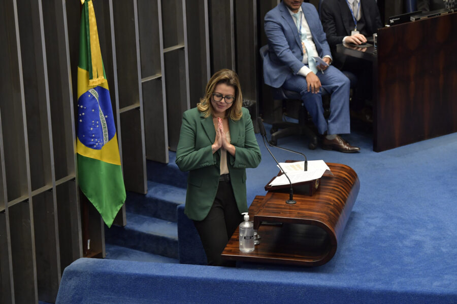 A senadora Leila Barros (PDT-DF), relatora do texto da Lei Geral do Esporte. Foto: Jonas Pereira/Agência Senado