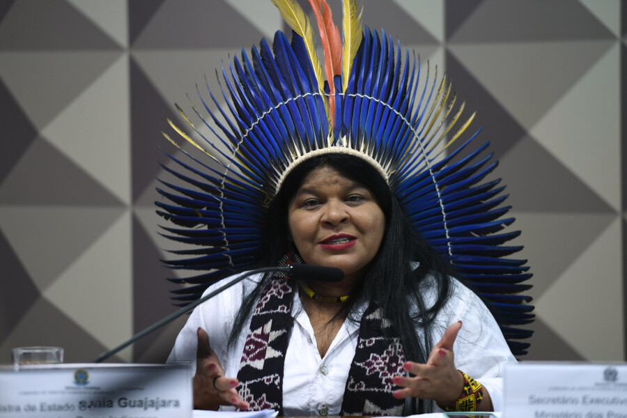 A ministra dos Povos Indígenas, Sônia Guajajara. Foto: Edilson Rodrigues/Agência Senado