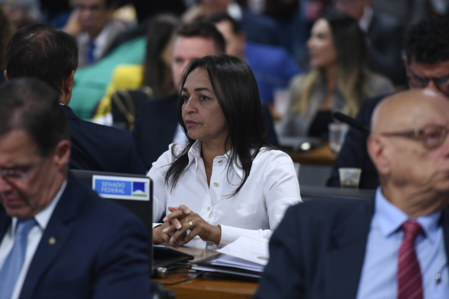 Senadora Eliziane Gama (PSD-MA), relatora da CPMI dos Atos Golpistas. Foto: Edilson Rodrigues/Agência Senado