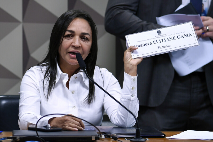 Eliziane Gama é a relatora da CPMI dos Atos Golpistas. Foto: Edilson Rodrigues/Agência Senado