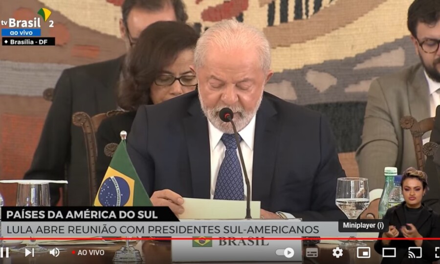 A primeira etapa das reuniões da Unasul tem seu início nesta terça-feira (30), com o discurso do presidente Lula. Foto: Reprodução