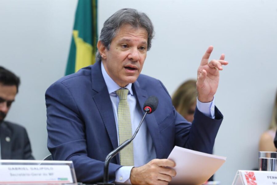 Ministro da Fazenda apresenta detalhes do arcabouço para líderes no Senado. Foto: Vinicius Loures/Câmara dos Deputados
