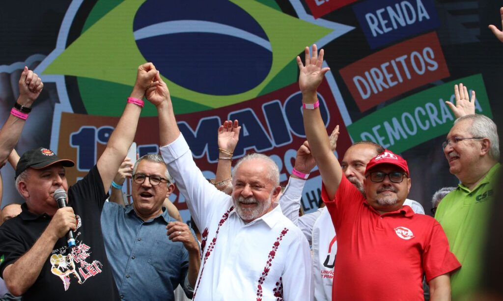 Lula critica taxa Selica em evento sindical. Foto: Rovena Rosa / Agência Brasil