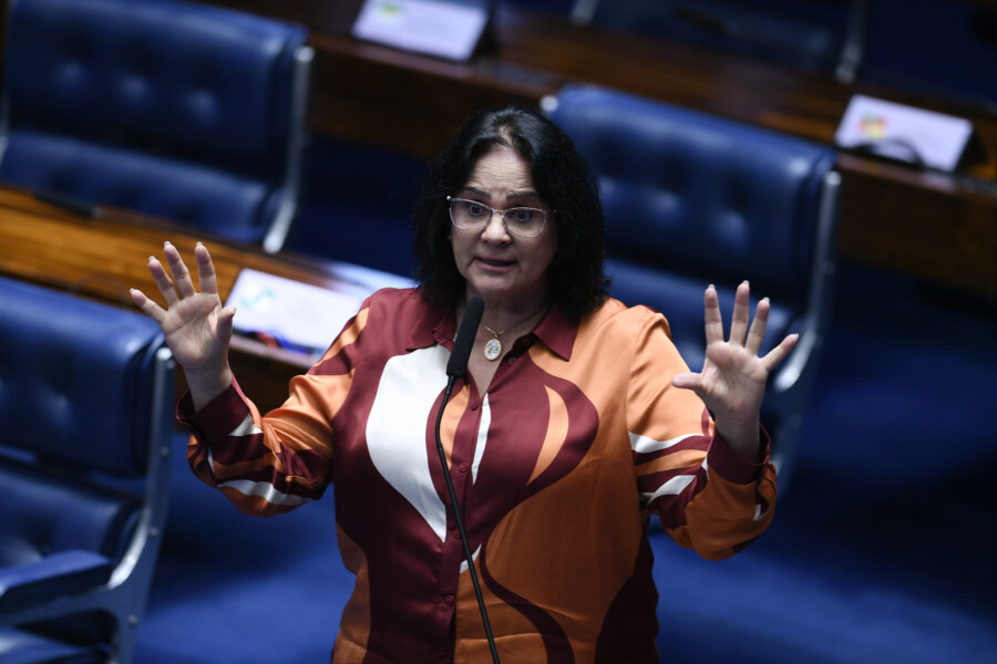 A senadora Damares Alves (Republicanos-DF). Foto: Edilson Rodrigues/Agência Senado
