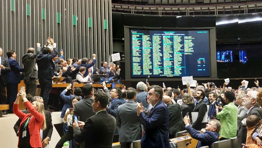 Plenário da Câmara dos Deputados na votação da reforma tributária. Foto: Lucas Neiva/Congresso em Foco