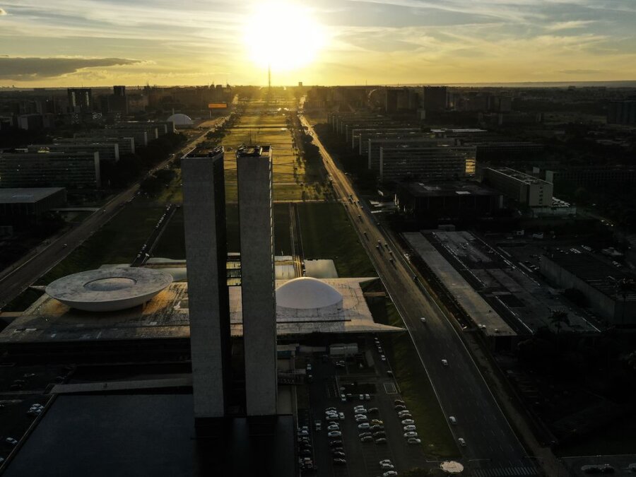 Vista aérea da Esplanada dos Ministérios, em Brasília. Foto: Marcello Casal Jr/Agência Brasil