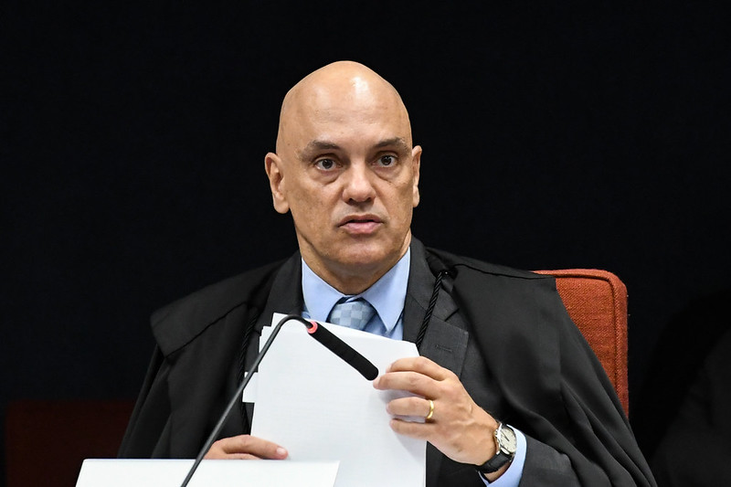 Alexandre de Moraes negou à defesa de Bolsonaro o acesso ao depoimento de Mauro Cid sobre o caso de desvio de joias sauditas. Foto: Carlos Moura/SCO/STF.