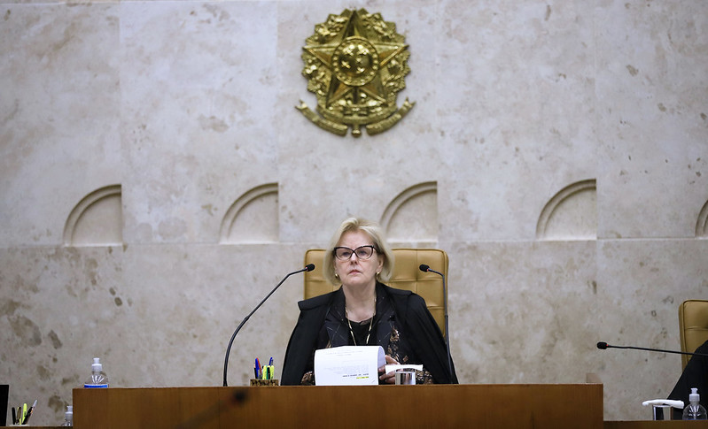 Ministra Rosa Weber preside a sessão plenária do STF. A ministra já votou favorável à descriminalização do aborto. Crédito para a foto: Rosinei Coutinho/SCO/STF