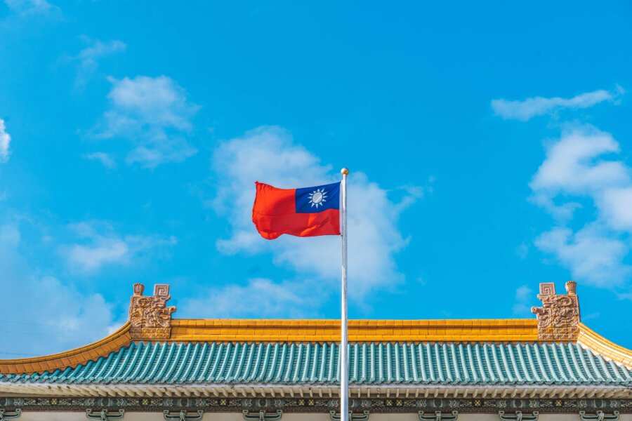 Bandeira de Taiwan. Foto: Roméo A. (via Pixabay)