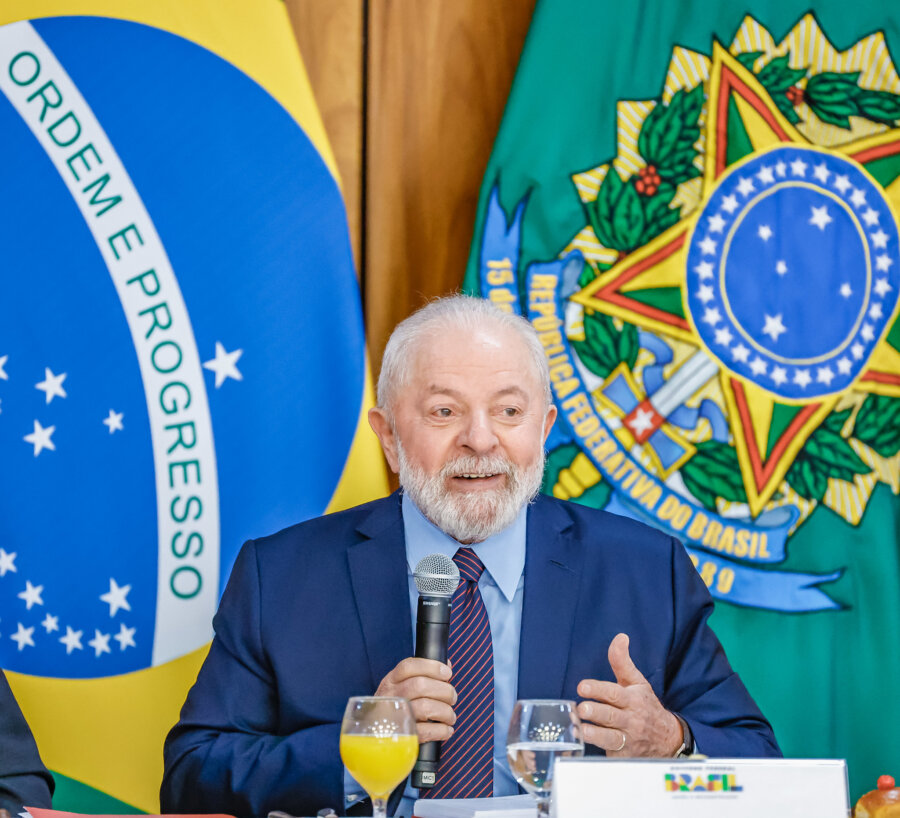 O presidente Lula (PT) em evento no Palácio do Planalto. Foto: Ricardo Stuckert/Presidência da República
