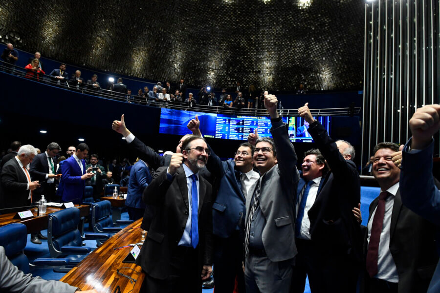 Plenário do Senado durante votação da reforma tributária