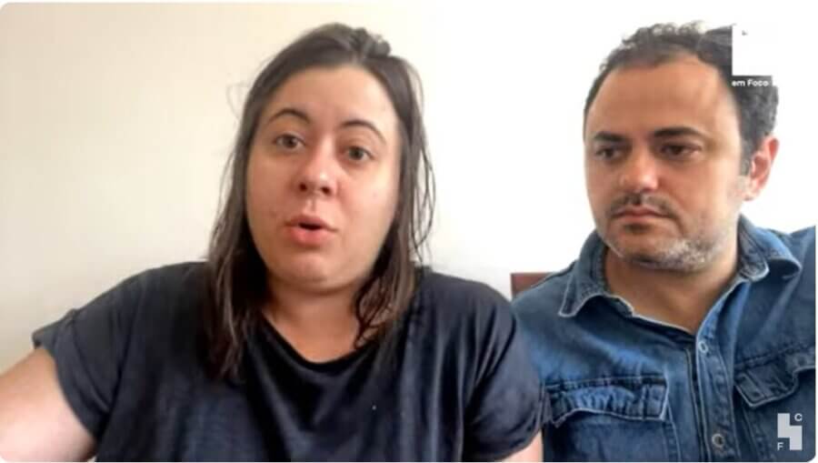 Sâmia Bomfim e Galuber Braga demonstram ceticismo com as investigações do assassinato do irmão da deputada. Foto: Reprodução