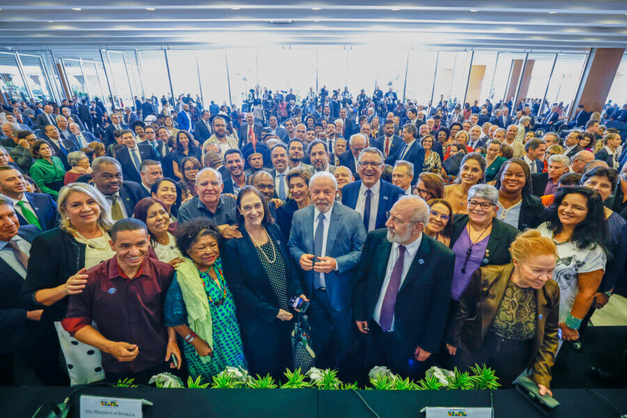 Sessão Inaugural do Conselho de Desenvolvimento Econômico Social Sustentável (CDESS), em maio de 2023, no Palácio Itamaraty, em Brasília. Foto: Ricardo Stuckert/PR1