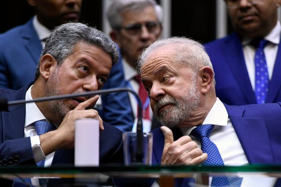Arthur Lira, o presidente da Câmara, e Lula, o presidente da República