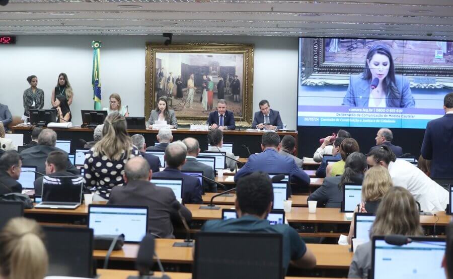 Sessão da CCJ, que discute a prisão de Chiquinho Brazão