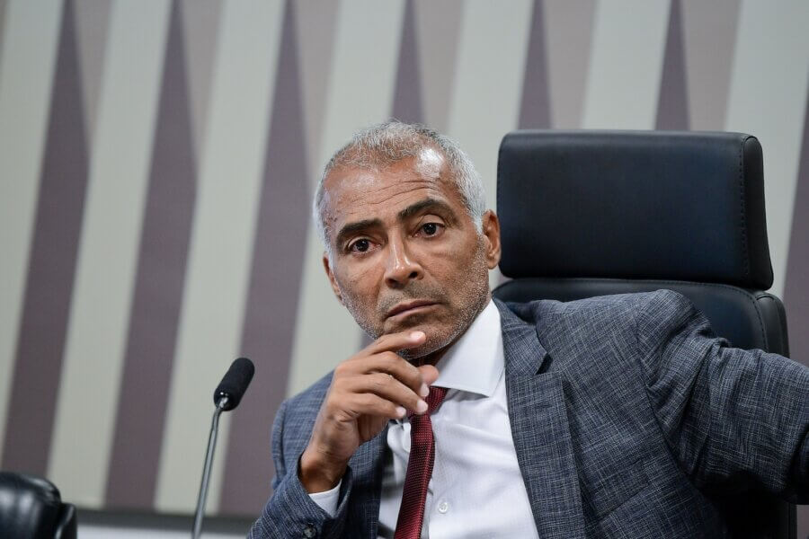 Romário, autor do pedido de criação da CPI das apostas esportivas no Senado