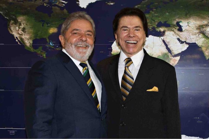 Lula e Silvio Santos lado a lado