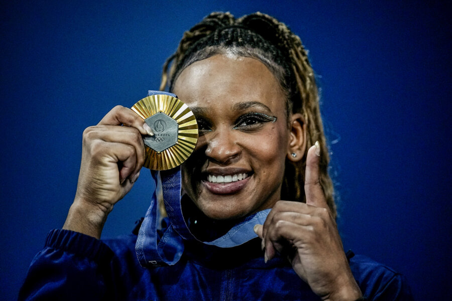 Rebeca Andrade ganhou as medalhas de ouro e prata na ginástica artística em Tóquio e se tornou uma das principais estrelas do esporte do Brasil nas Olimpíadas. Foto: COB