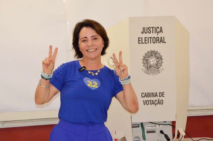 A candidata Emília Correa (PL), eleita prefeita de Aracaju (SE) no segundo turno de 2024. Foto: Reprodução/Facebook