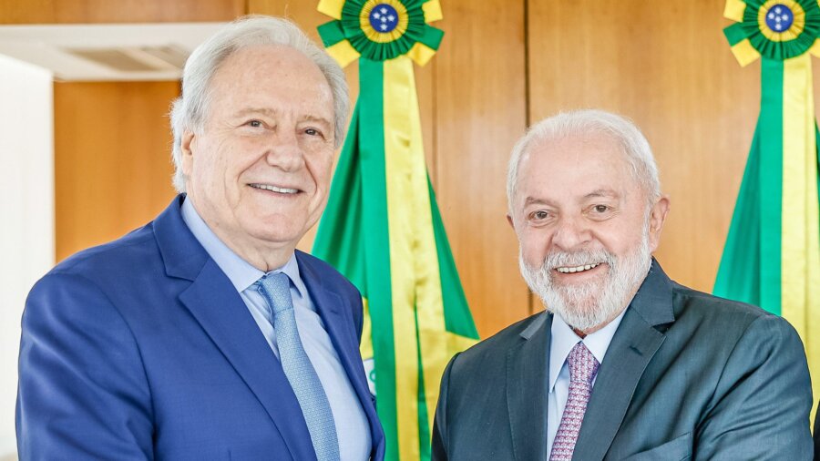 Ministro da Justiça, Ricardo Lewandowski e o presidente Lula propõem fortalecimento da PF e da PRF para enfrentar crime organizado. Foto: Ricardo Stuckert