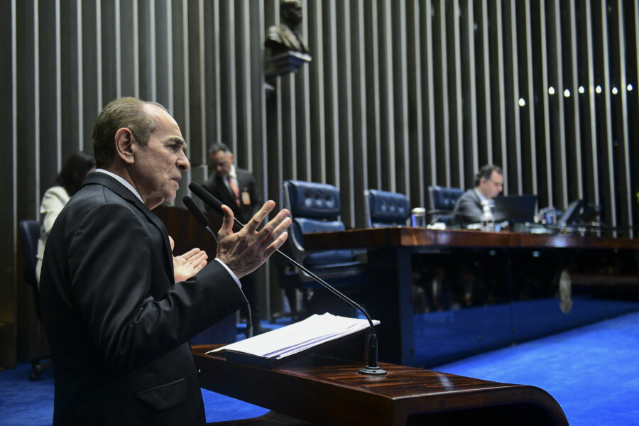 A PEC do pacote fiscal trata, dentre vários pontos, de mudanças no abono salarial, supersalários e proíbe vinculação de receitas a despesas acima do arcabouço Foto: Pedro França/Agência Senado