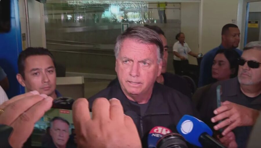 Bolsonaro do aeroporto